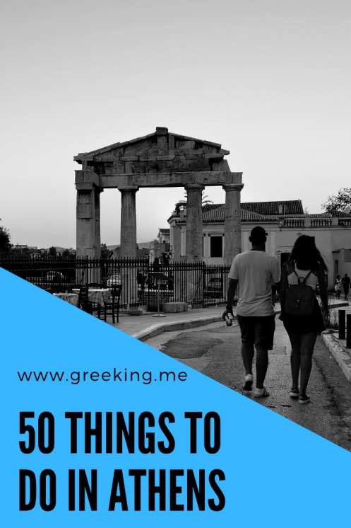 50 things to do in Athens pinterest copy