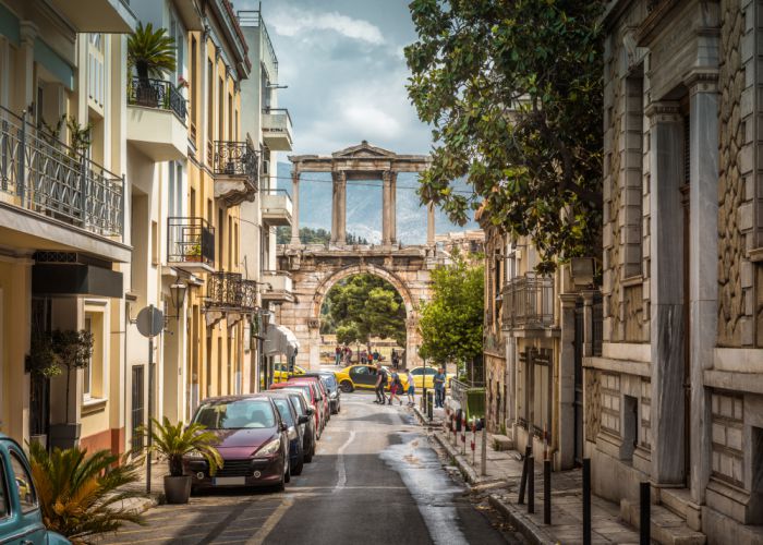 Athens street overlookin hadrian arch Viacheslav Lopatin shutterstock copy copy