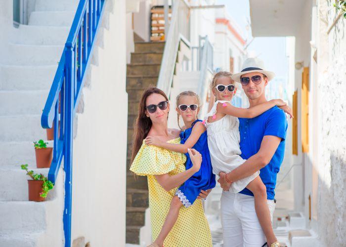 Family vacation in Greek islands d.travnikov depositphotos