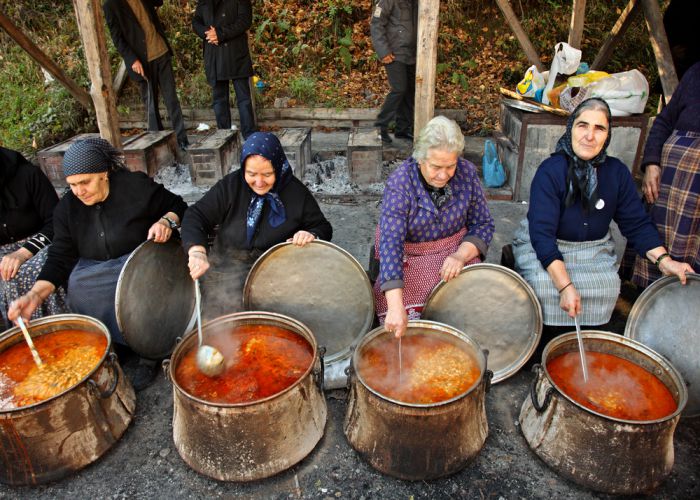 greek grandmothers cooking Heracles Kritikos shutterstock