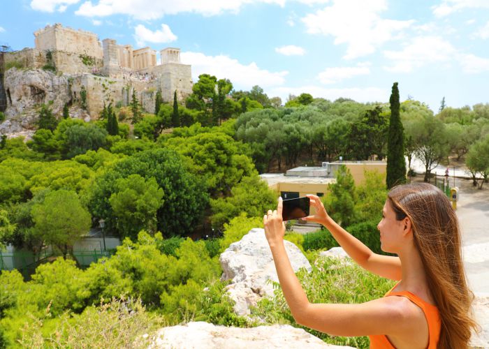 woman taking photos of Athens Sergio Monti Photography shutterstock