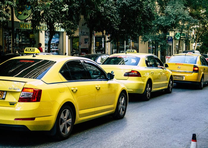 greek taxis