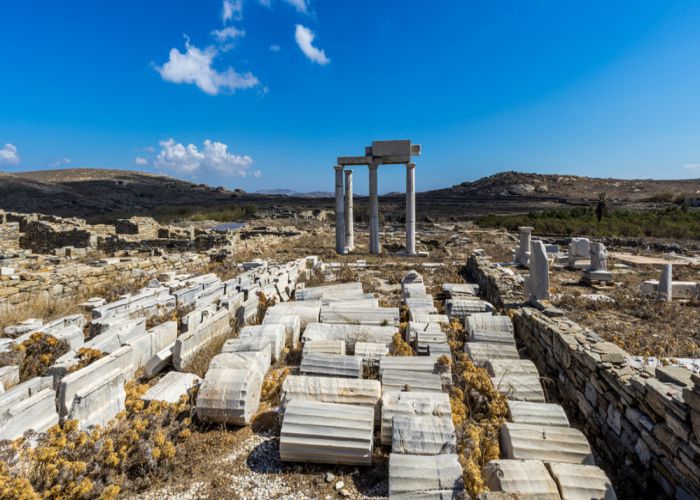 Delos ancient ruins Dimitris Panas shutterstock