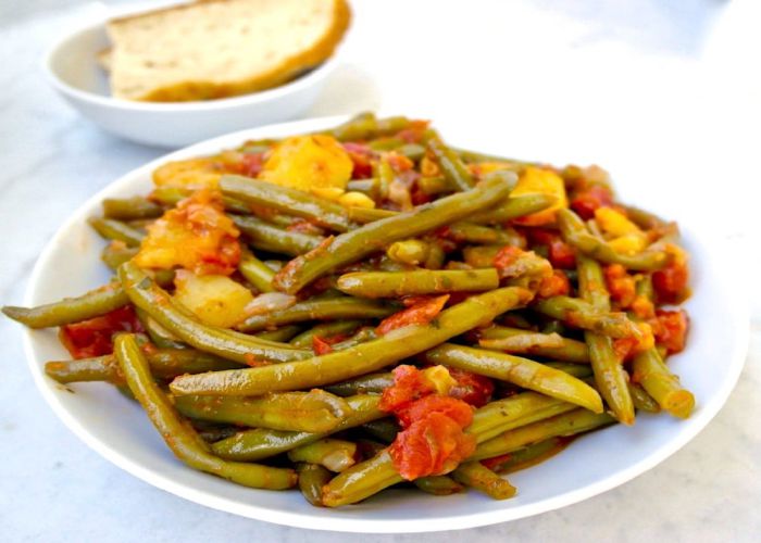 Greek green beans olivetomato