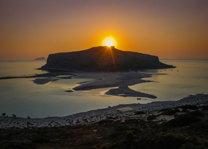 Balos Crete sunset