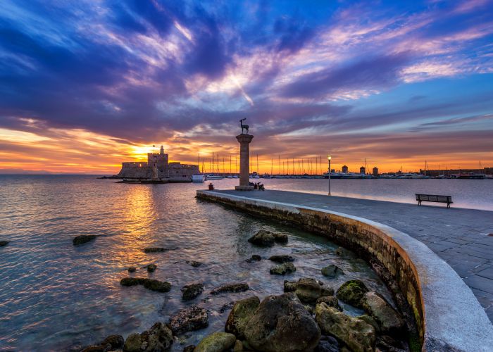 mandraki harbor rhodes