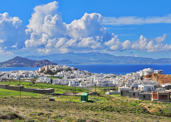 naxos town view