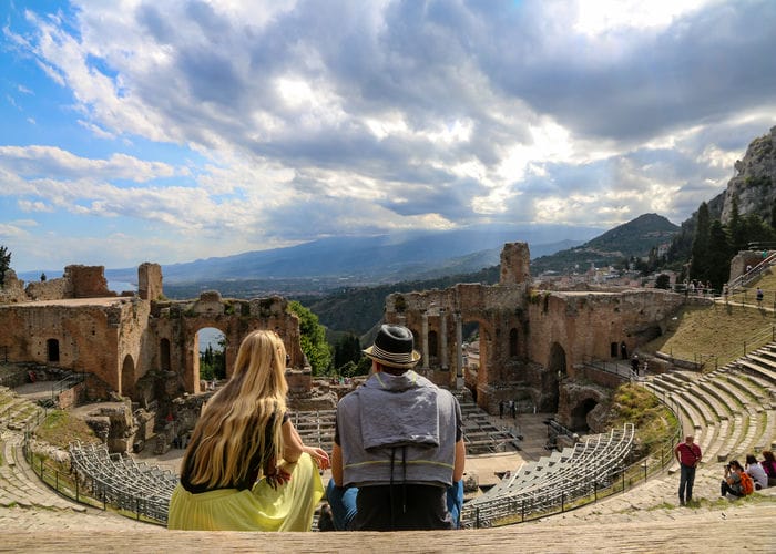 couple in taormina