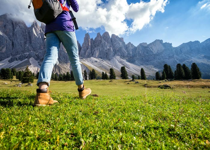 hiking puez odle italy