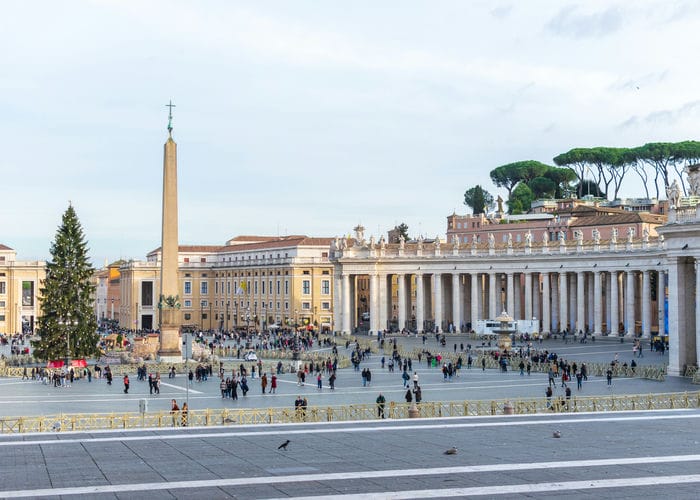 Vatican at christmas saint peters sqaure