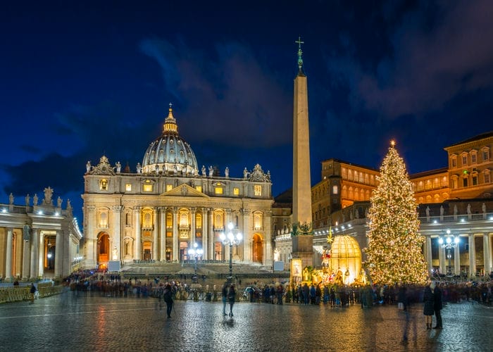 saint peter basilica rome christmas