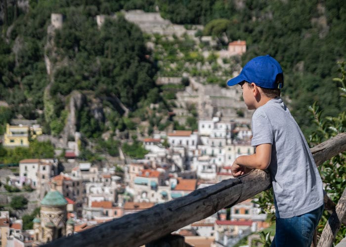 kid in amalfi