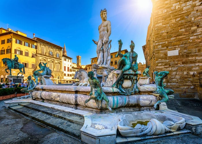 Fountain Neptune Piazza Della Signoria Florence