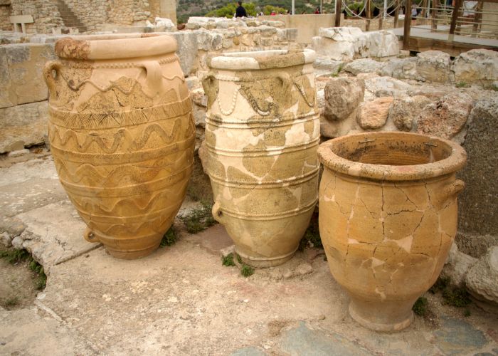 antique greek pithos clay vases minoan SaskiaAcht shutterstock